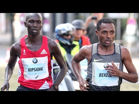 Kenenisa Bekele vs Wilson Kipsang incredible duel at BMW Berlin Marathon 2016