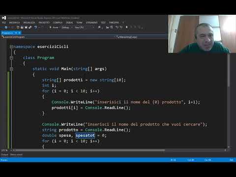C# - lezione 20 ter: 4 esercizi su cicli for e while e array