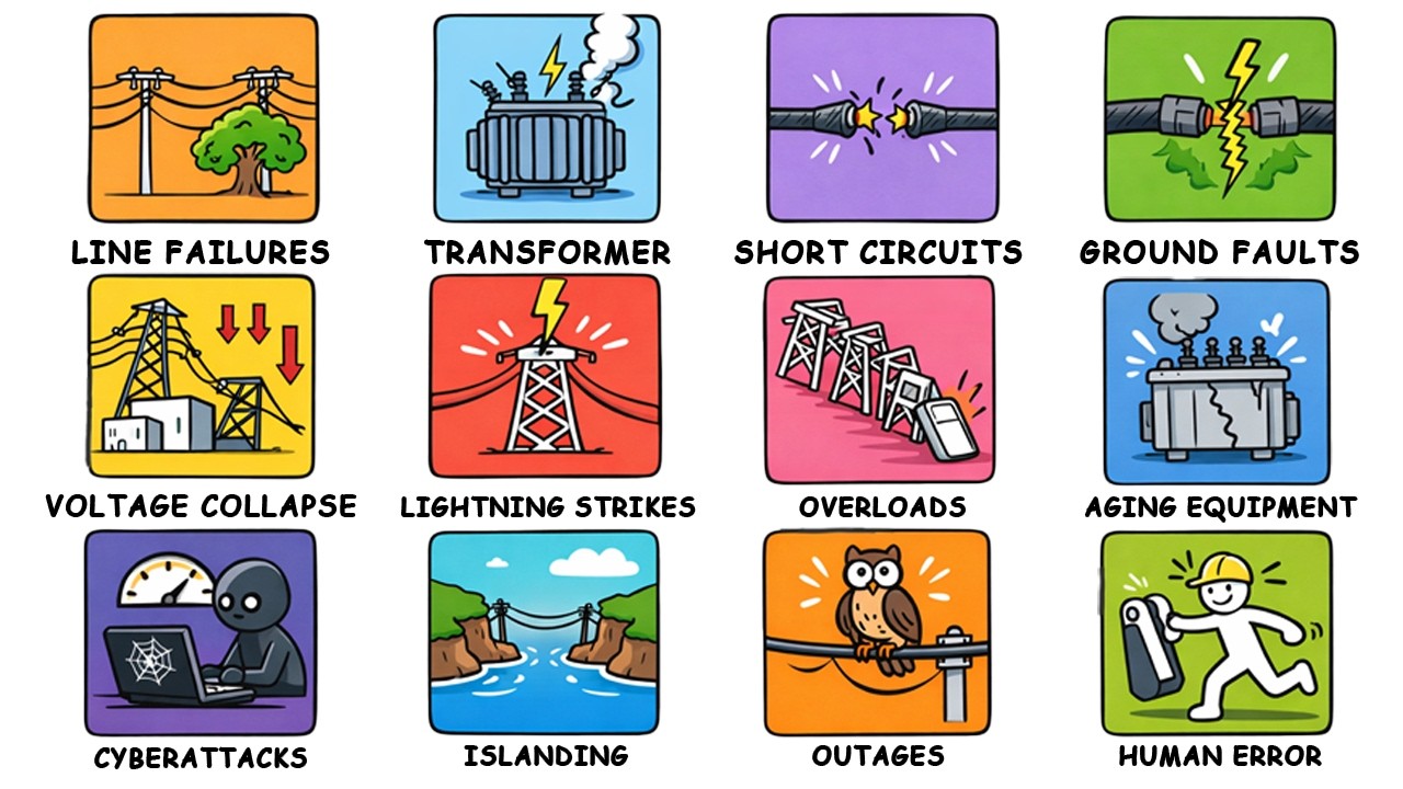 Every Electrical Fault That Causes Blackouts