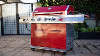 Royal Gourmet® GA5403R Deluxe 5-Burner Gas Grill in Red | Assembly Instructions