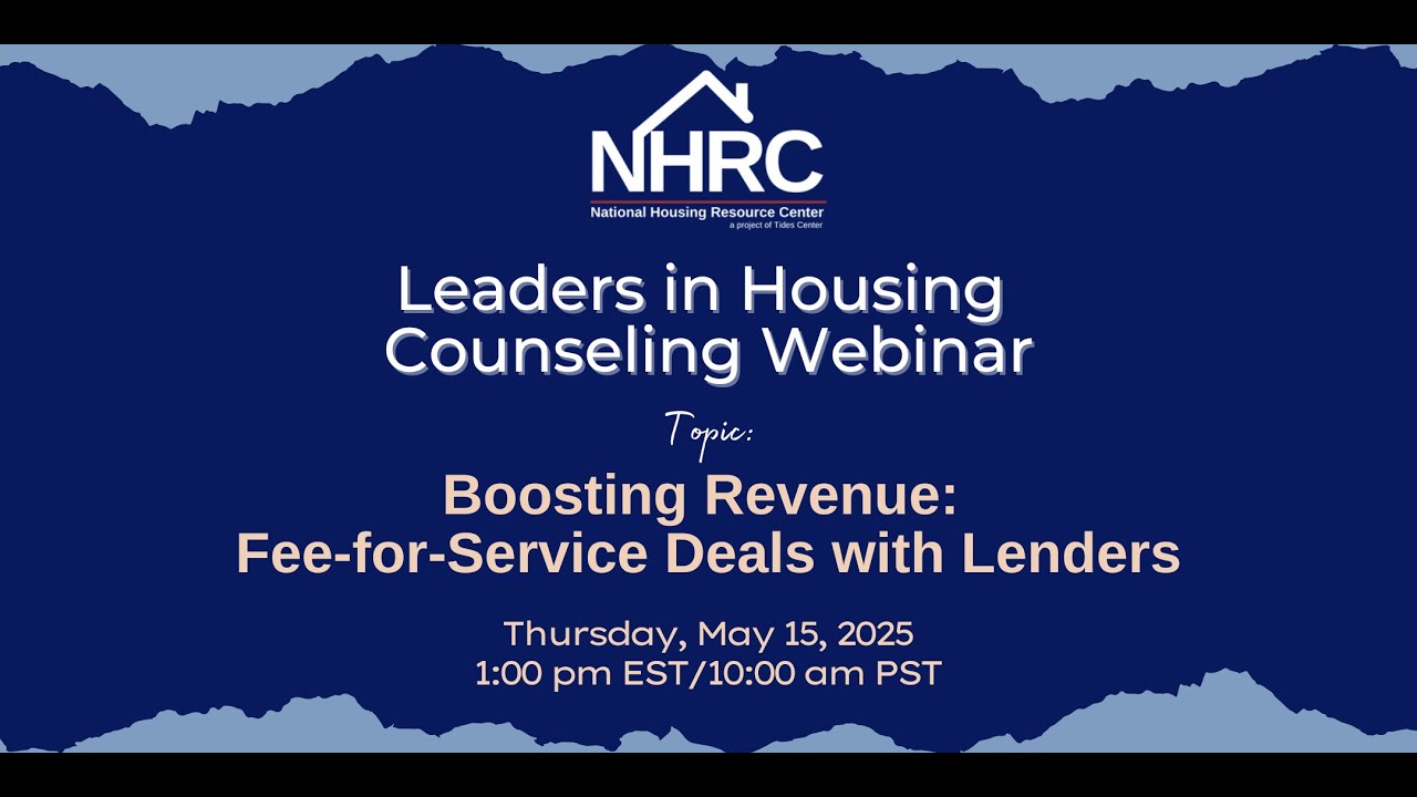Exploring Fee-for-Service Models in Housing Counseling