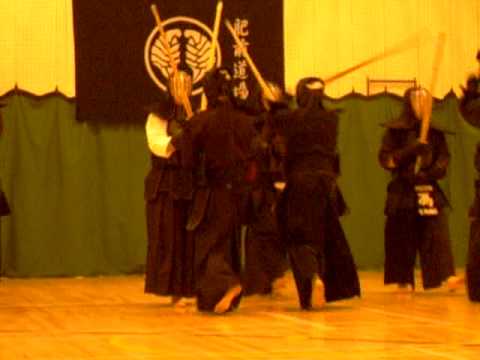 Kendo practice at Hizen Club, London.