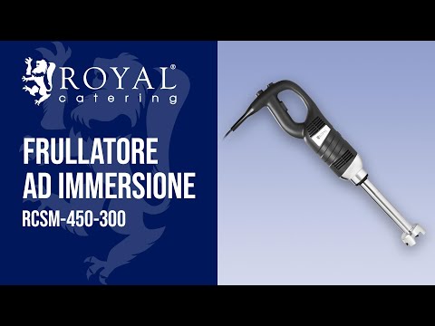 Video - Frullatore ad immersione - 450 W - Royal Catering - 300 mm - 4.000 - 16.000 giri/min