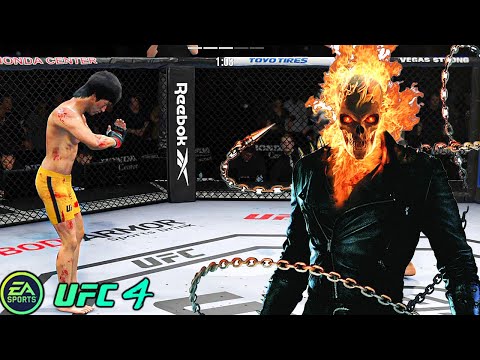 UFC 4 | Bruce Lee VS Ghost Rider |  EA SPORTS UFC 4