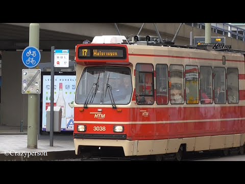 HTM trams GTL op lijn 17 te Den Haag