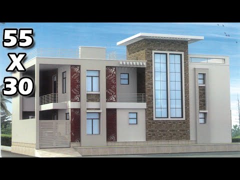 30 X 64 House Plan 2Bhk With Parking Ground First Floor 30 X 64 घर का नक्शा 1920sq ft
