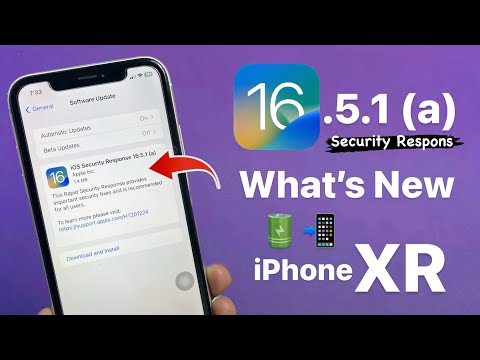 iOS 16.5.1 (a) Important Security Response iPhone XR - New Features & Changes on iPhone XR 🔥🔥