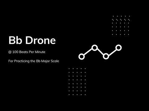 Bb Drone at 100 BPM
