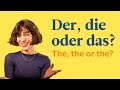 Der, Die Oder Das | German Articles | German In 60 Seconds