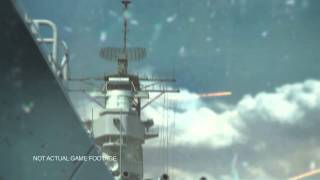 the BATTLESHIP videogame trailer "Tactical Naval Warfare"