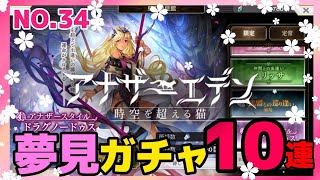 夢見ガチャ10連　No.34アナザーエデン#夢見ガチャ