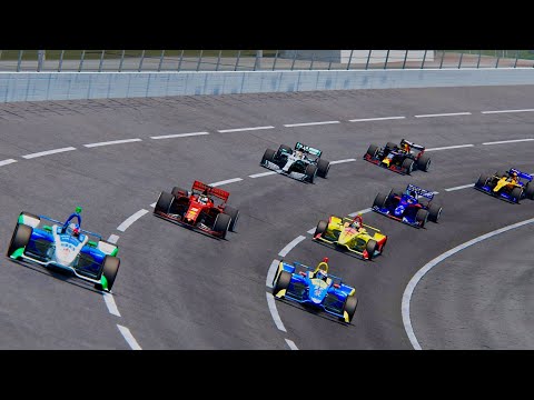 All F1 2019 Cars vs All IndyCar 2019 - Oval Track