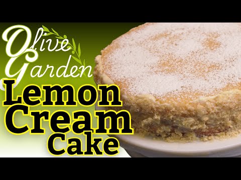 The Olive Garden Lemon Cream Cake is BACK! (Homemade Copycat Recipe)