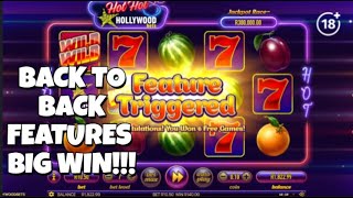 HOT HOT HOLLY FRUIT SLOT / BACK TO BACK FEATURES /BIG WIN #fruitslot #bigwin #slotscasinogames