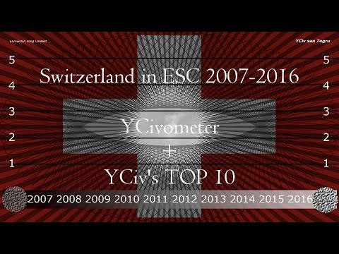 Switzerland in Eurovision 2007/2016 - YCiv's TOP 10 + YCivometer - Season 5, Episode 6