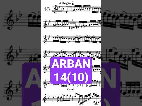 ARBAN 14 Characteristics Studies [10 - Allegro] - (Full with Piano accompaniment)