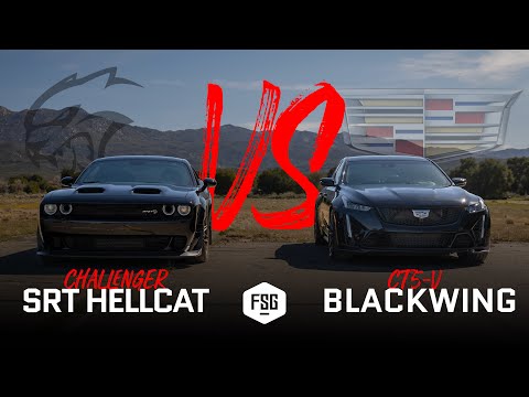 CT5-V Blackwing VS Hellcat Challenger (SUPERCHARGED V8 SHOWDOWN)