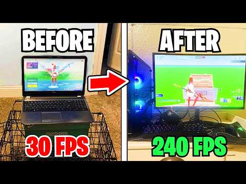 This Laptop Player had the WORST setup, So I Bought him a PC!