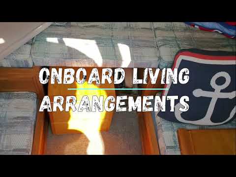 Compac 19:  Onboard living arrangements on a very small sailboat