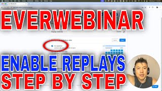 ✅  How To Enable Replays In EverWebinar🔴