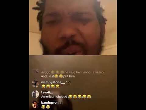 Hood Tali beefs with 25stBill on ig live  (Glizzy Gang vs Omertà)