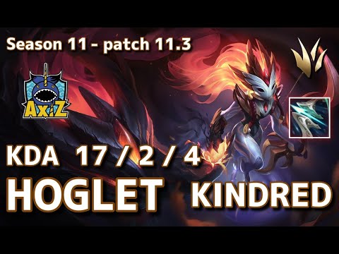 【韓国サーバー/D1】AXZ Hoglet キンドレッド(Kindred) VS フィドルスティックス(Fiddlesticks) JG - Patch11.3 KR Ranked【LoL】