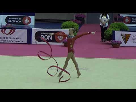 Olena DIACHENKO (UKR) ribbon - 2017 Trofeu de Barcelona