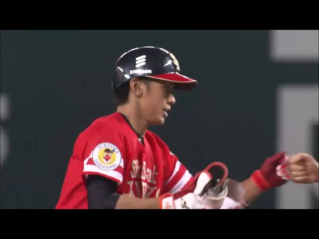 【6回裏】ホークス・今宮 三塁線を破るタイムリーヒット!! 2014/9/6 H-L