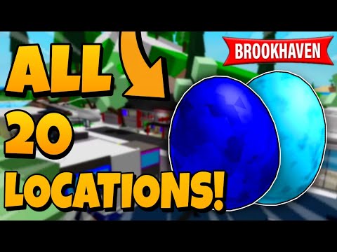 ALL 20 LOCATIONS OF ROBLOX EGG HUNT (BROOKHAVEN 🏡 RP)