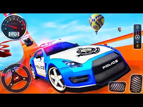 Police Car Impossible Racing Simulator - Mega Ramp Driving - Android GamePlay #2