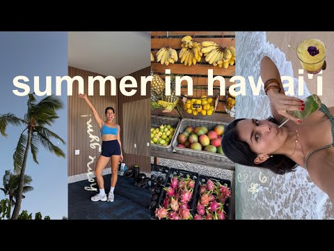home in hawaii | gym makeover, sunrises and surfing, + soaking up the last bit of summer