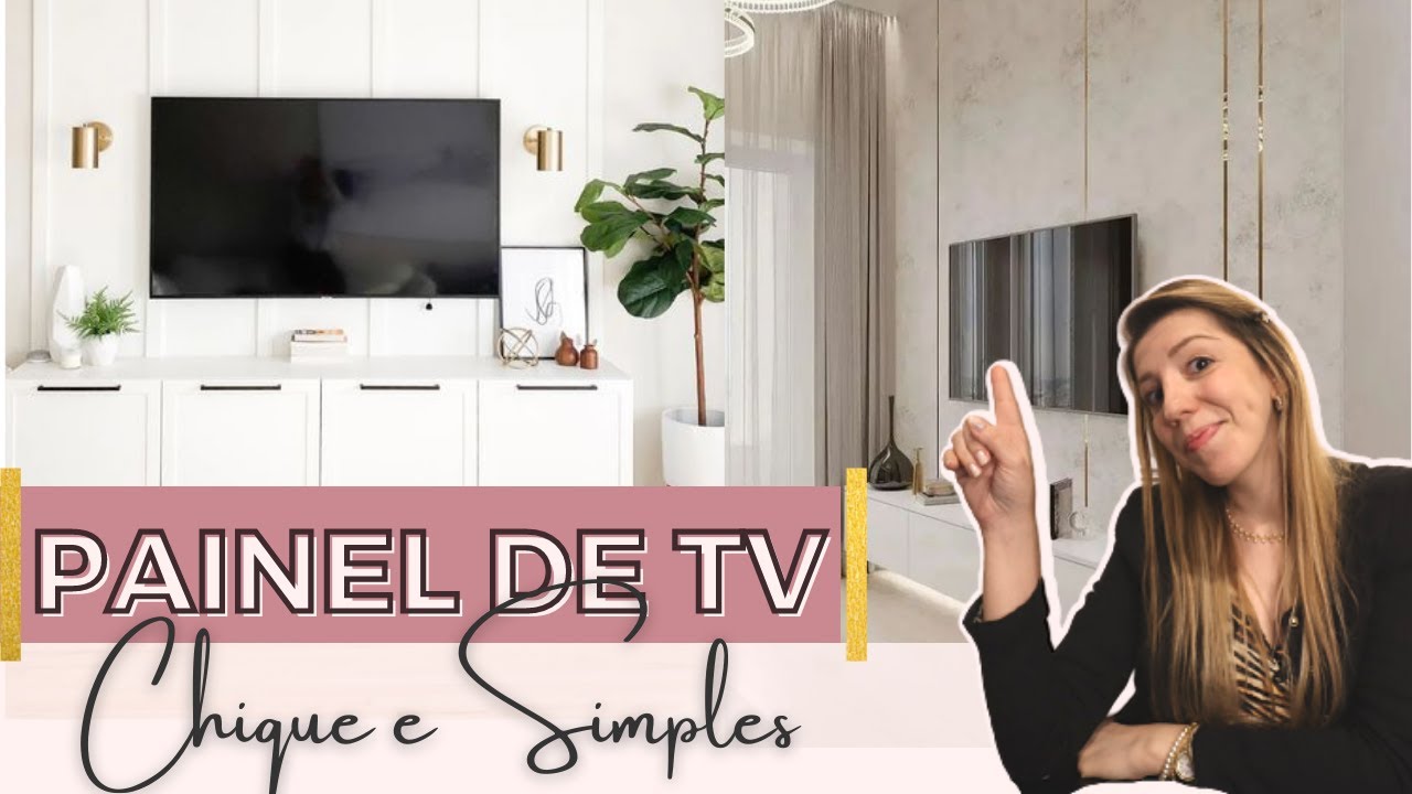 PAINEL DE TV / RACK para SALA: 8 ideias CHIQUES e SIMPLES