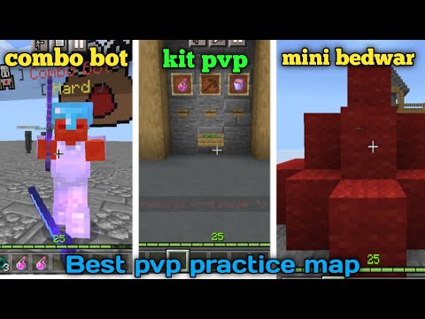 Rock Gamer⁴⁵ - Pvp practice map for mcpe 1.18 🤯 | practice map for mcpe