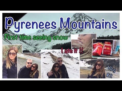 🇫🇷 France Tarbes Vlog #2 - Snow for first time in the Pyrenees Mountains | Ine's Life