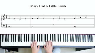 Mary Had A Little Lamb - Easy Piano Songs For Beginners (Part 2)