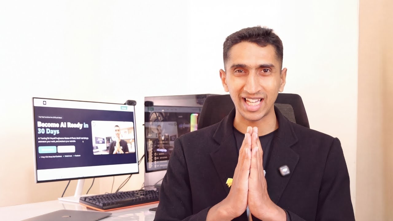 English AI Course Intro Video Thumbnail