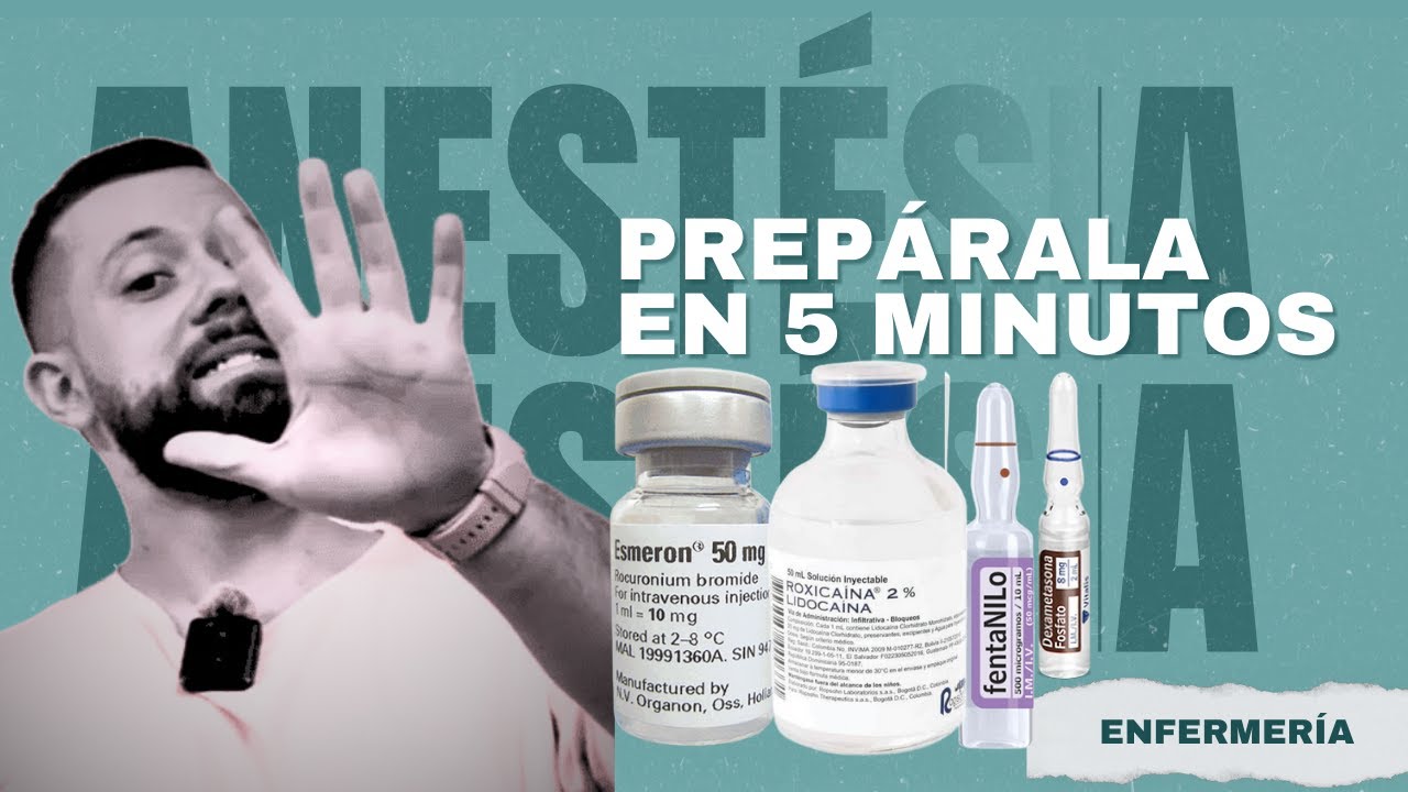 PREPARAR inducción ANESTESIA en menos de 5 MINUTOS! - Enfermería Con Dani (Método Fácil)