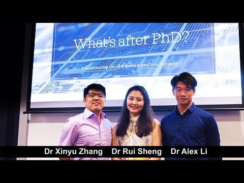 UNSW SPREE 201912-06 - What's After PhD? - Transitioning out of academia and into industry