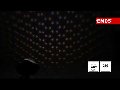 Projekcinis šviestuvas Emos žvaigždės DCPN01 4 W IP44 video