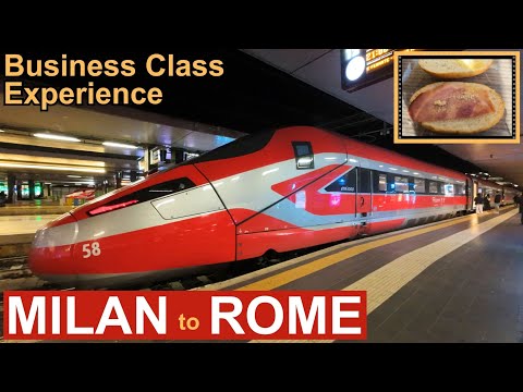 Frecciarossa 1000 in Business Class | High-Speed Train Journey from Milan to Rome with Trenitalia