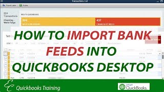 How to import bank feeds into Quickbooks Desktop