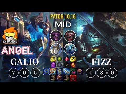 SN Angel Galio vs Fizz Mid - KR Patch 10.16