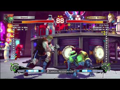 [Blanka] Bush80 vs II SETH II [Abel]  V.2012 SSF4 Arcade Edition