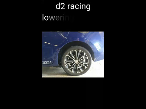 D2 Racing Lowering Springs and Megan Racing strut bar install 2014 2016 11th gen Corolla