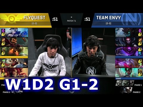Team EnVyUs vs FlyQuest Game 2 | S7 NA LCS Spring 2017 Week 1 Day 1 | NV vs FLY G2 W1D2