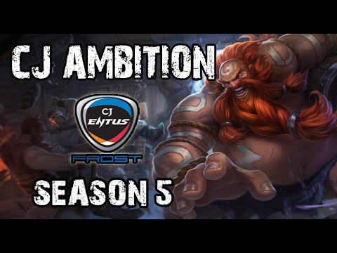 CJ Ambition Gragas vs Malphite Jungle Ranked Challenger Korea