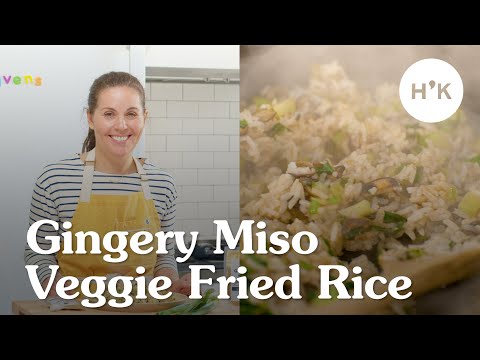 The BEST Gingery Miso Vegetable Fried Rice: Fast and easy recipe