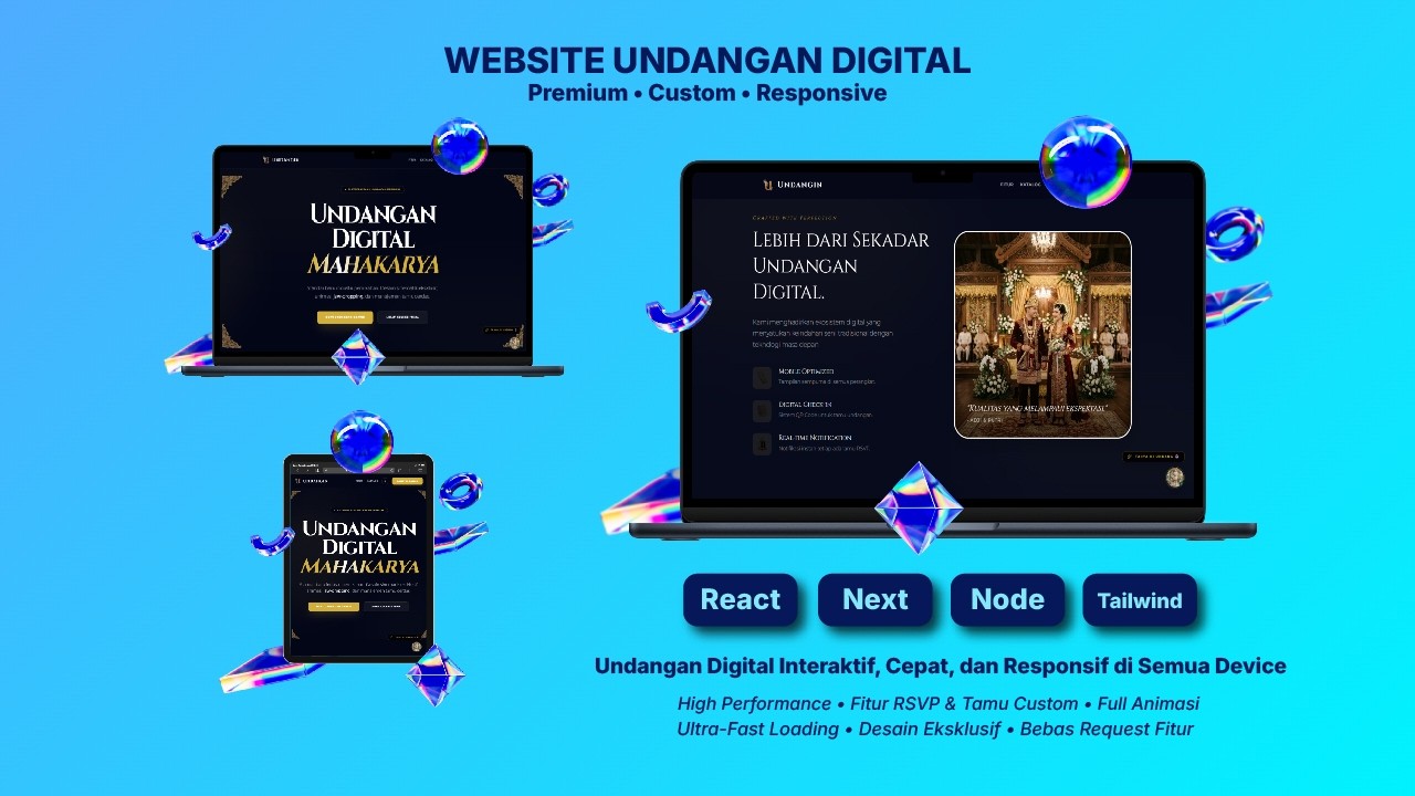 Web Development - Jasa Website Undangan Pernikahan Digital Premium & Custom (Next.js) - 2