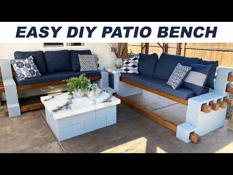 How to Make a Cinder Block Bench At Home