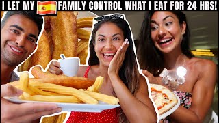 My SPANISH family controls what I eat for 24 HOURS *in Spain*